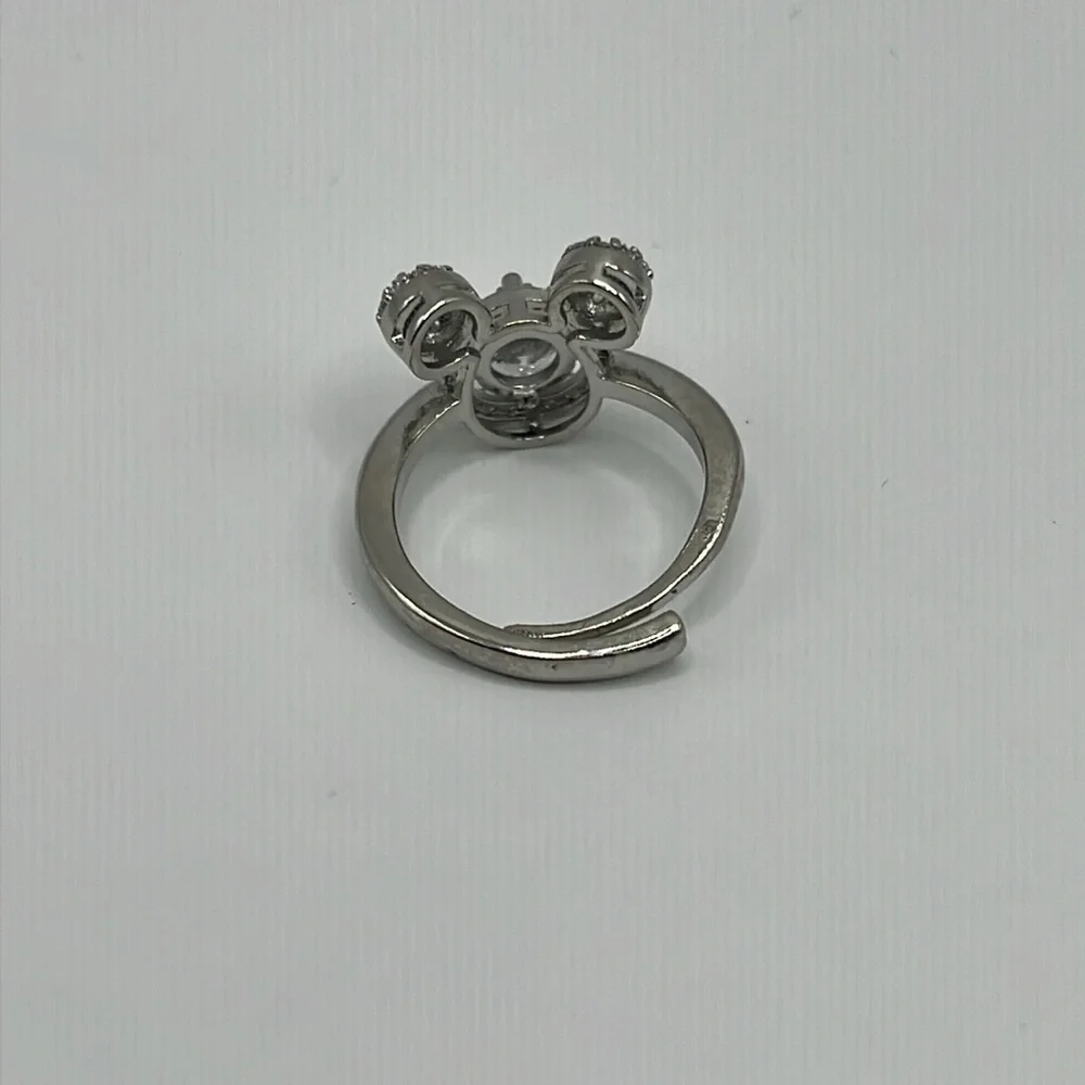 Mouse Ears Rhinestone Adjustable Ring - Picture 4 of 5
